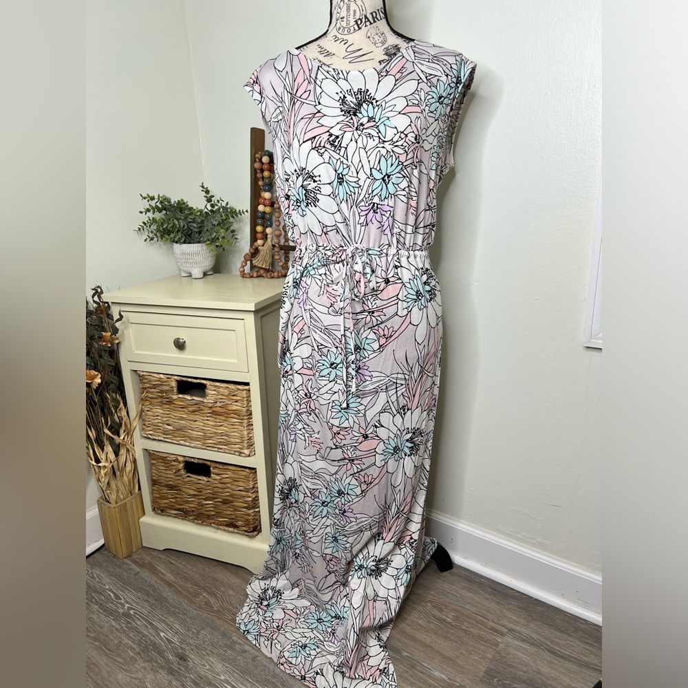 The Limited Floral Side Slit Maxi Dress